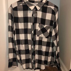 Black & White Checkered Flannel